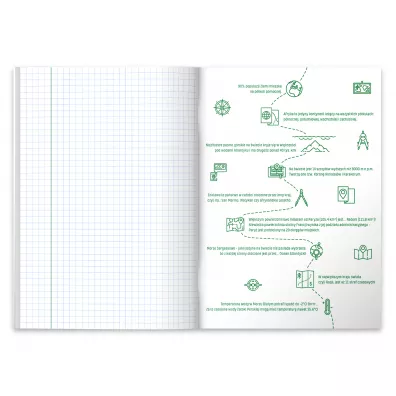 Herlitz Zeszyt A5 Eco PP Geografia kratka 60 kartek