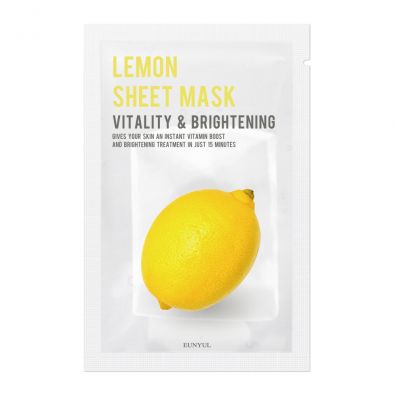 Eunyul Lemon Sheet Mask rozjaniajca maseczka w pachcie z cytryn 22 ml