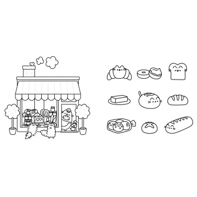 S�odka minikolorowanka Pusheen