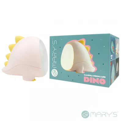 Marys Lampka nocna LED dino r�owy