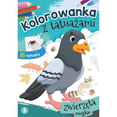 Kolorowanka z tatua�ami. Zwierz�ta miejskie
