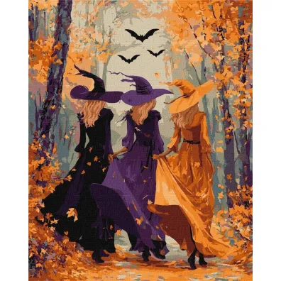 Ideyka Malowanie po numerach - Trzy wed�my w lesie 40x50cm