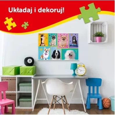 Puzzle 100 el. Glitter. Brokatowa Gabby - Koci Domek Gabi Trefl