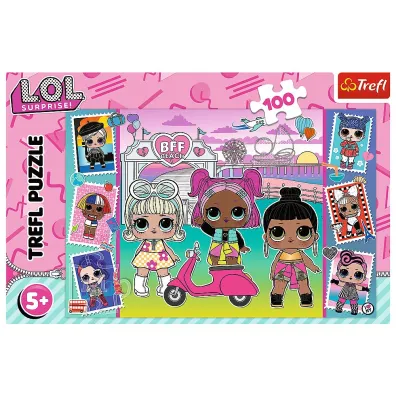 Puzzle 100 el. Zdj�cia laleczek Trefl
