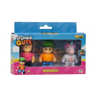 Stumble Guys Mini Action Figures 3 Pack Mr. Stumble Ms. Stumble Sprinkles