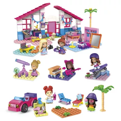 Mega Construx Barbie Malibu Pakiet 5 zestaww HBF32 Mattel