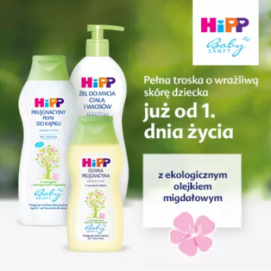 Hipp Babysanft Oliwka piel�gnacyjna, od 1. dnia �ycia 200 ml