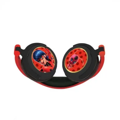 Sk�adane s�uchawki przewodowe stereo Miraculous z g�o�no�ci� bezpieczn� dla dzieci  Lexibook HP015MI