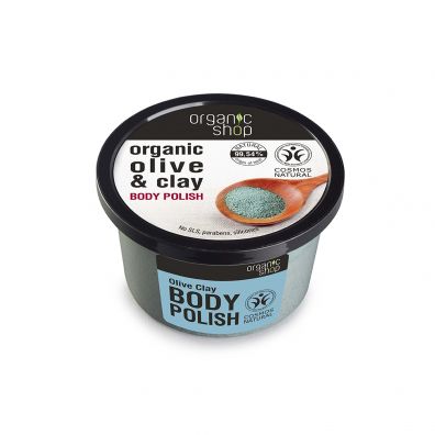 Organic Shop Organic Olive & Clay Body Polish pasta do ciała na bazie oliwy z oliwek, naturalnej glinki i naturalnej soli 250 ml