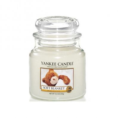 Yankee Candle Med Jar średnia świeczka zapachowa Soft Blanket 411 g