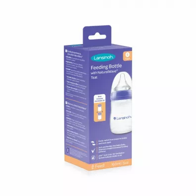 Lansinoh Butelka plastikowa ze smoczkiem NaturalWave Teat 160 ml
