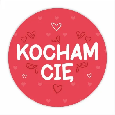 LearnHow Naklejki walentynkowe - Kocham ci� 24 szt.
