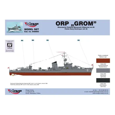 Niszczyciel ORP "GROM" Mirage