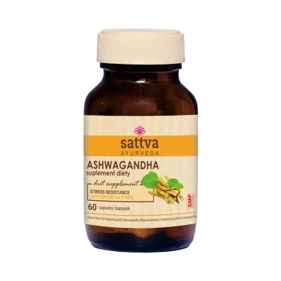 Sattva Ashwagandha ekstrakt - suplement diety 60 kaps.