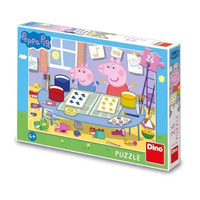 Puzzle �winka Peppa Arty�ci 24el Dino Toys