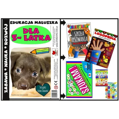 Edukacja maluszka - zestaw ksi��ek dla 5 latka