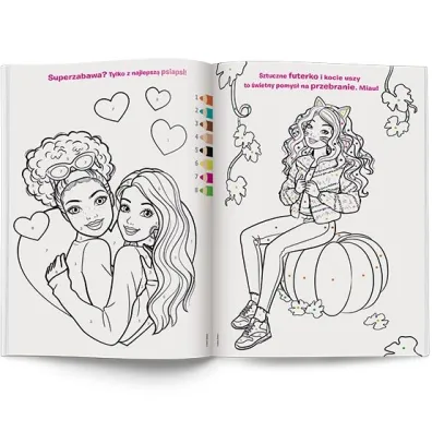 BARBIE. KOLOROWANKA WED�UG KODU