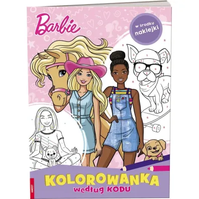 BARBIE. KOLOROWANKA WED�UG KODU