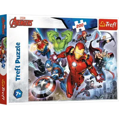 Puzzle 200 el. Waleczni Avengersi Trefl