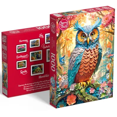 Puzzle 1000 el. Quilled Owl CherryPazzi