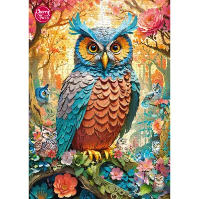 Puzzle 1000 el. Quilled Owl CherryPazzi