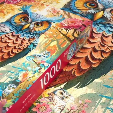 Puzzle 1000 el. Quilled Owl CherryPazzi