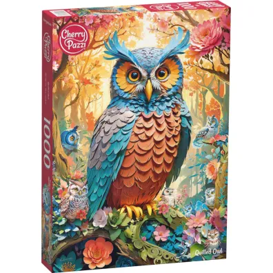 Puzzle 1000 el. Quilled Owl CherryPazzi