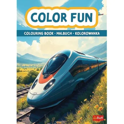 Poci�gi i samoloty. Kolorowanka. Malbuch. Colouring book