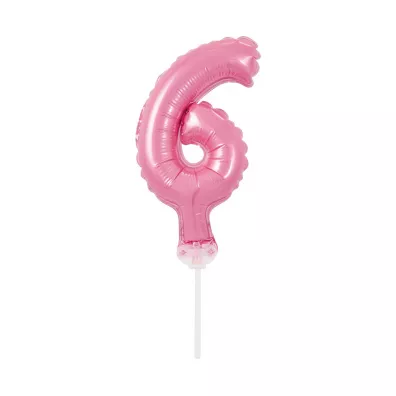 Godan Balon foliowy na patyczku BC-5RO6 Cyfra 6