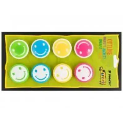 Fandy Magnesy Outline smile 8 szt.