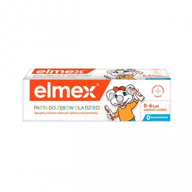 Elmex Kids Pasta do z�b�w dla dzieci 0-6 lat przeciw pr�chnicy z aminofluorkiem 50 ml