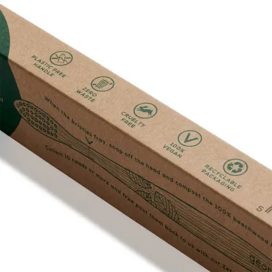 Georganics Ekologiczna szczoteczka z drewna bukowego, medium