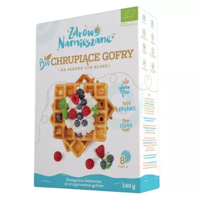 Zdrowo Namieszane Mieszanka na gofry 240 g Bio