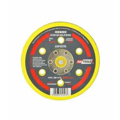 Awtools Dysk 125mm do szlifierki mimo�rodowej pneumatycznej