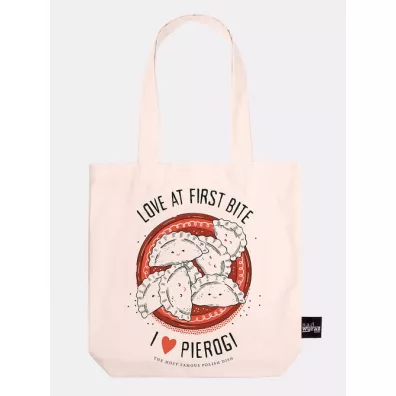 Torba bawe�niania I love pierogi be�owa