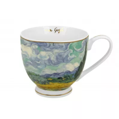 Duo Sp. z o.o. Porcelanowy kubek na stopce Van Gogh Wheat Field 530 ml