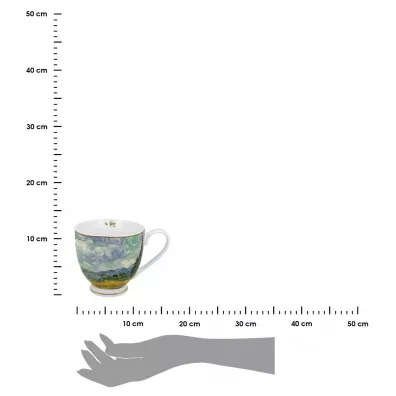 Duo Sp. z o.o. Porcelanowy kubek na stopce Van Gogh Wheat Field 530 ml