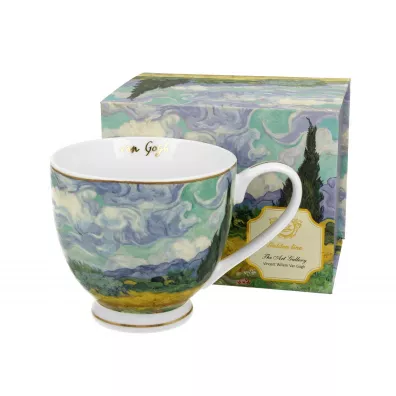 Duo Sp. z o.o. Porcelanowy kubek na stopce Van Gogh Wheat Field 530 ml