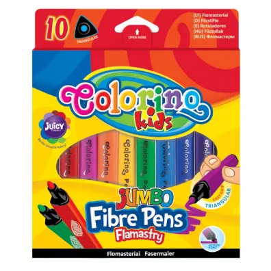 Patio Flamastry Jumbo trjktne 10 kol Colorino Kids 10 szt.