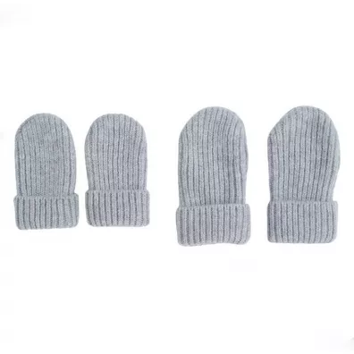 Lodger Rkawiczki niemowlce z weny merino 100% Drizzle 0-12 mies.