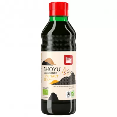 Lima Sos sojowy shoyu 28% mniej soli 250 ml Bio