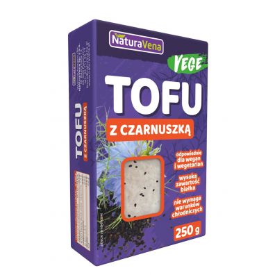 NaturaVena Tofu kostka z czarnuszką 250 g