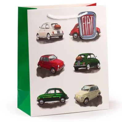 Puckator Torba na prezenty Fiat 500 Retro Repeat L
