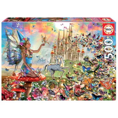 Puzzle 500 el. Wrka i motyle Educa