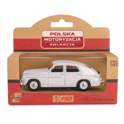 PRL Warszawa M20 bia�y w skali 1:43 Daffi