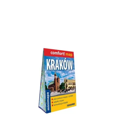 Krak�w plan centrum 1:20 000 laminat mini 2023