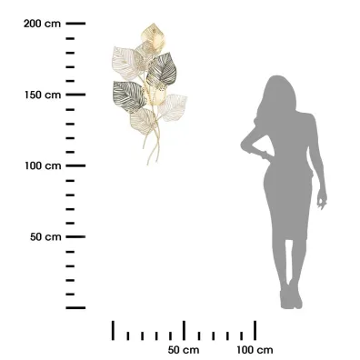 Atmosphera Metalowa ozdoba cienna Nadia 100x53 cm