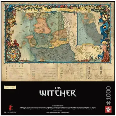Puzzle Gaming 1000 el. The Witcher 3 The Northern Kingdoms Good Loot