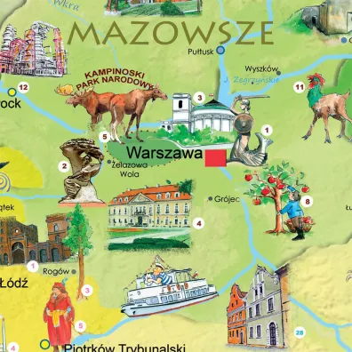 Polska M�odego Odkrywcy. Mapa �cienna