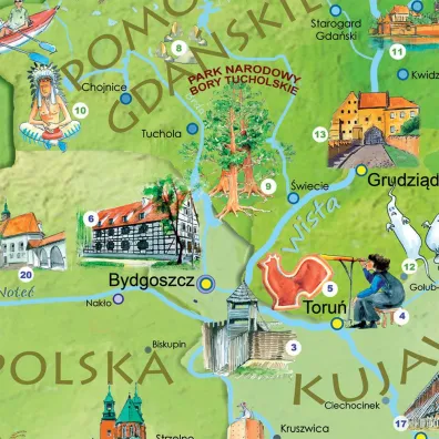 Polska M�odego Odkrywcy. Mapa �cienna